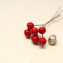 Vintage Red Cherries x 6